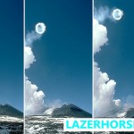 Volcanic Smoke Rings - Stromboli’ s volcano - Lazer Horse - Rare Picture - Series