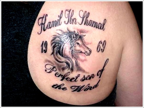 Horse Tattoo Shoulder Wind