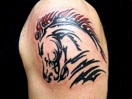 Horse Tattoo Tribal