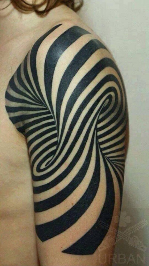 Amazing 3d tattoos - zebra arm