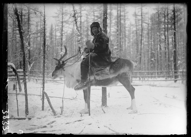 Siberia Century 100 year photos - reindeer riding