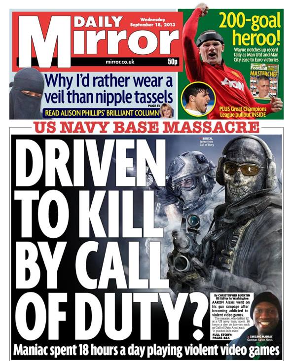 Daily Mirror - Stupid Headlines - Call Of Duty