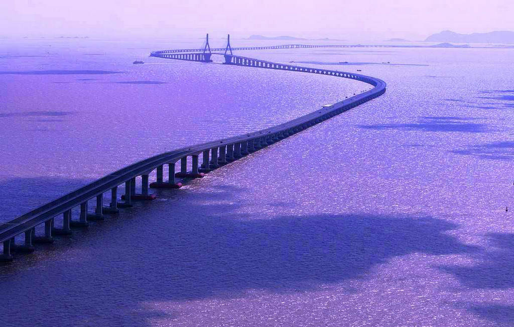 Danyang–Kunshan Grand Bridge - Purple shade