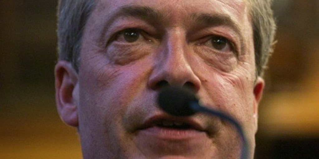 Dont Vote Ukip - farage as hitler