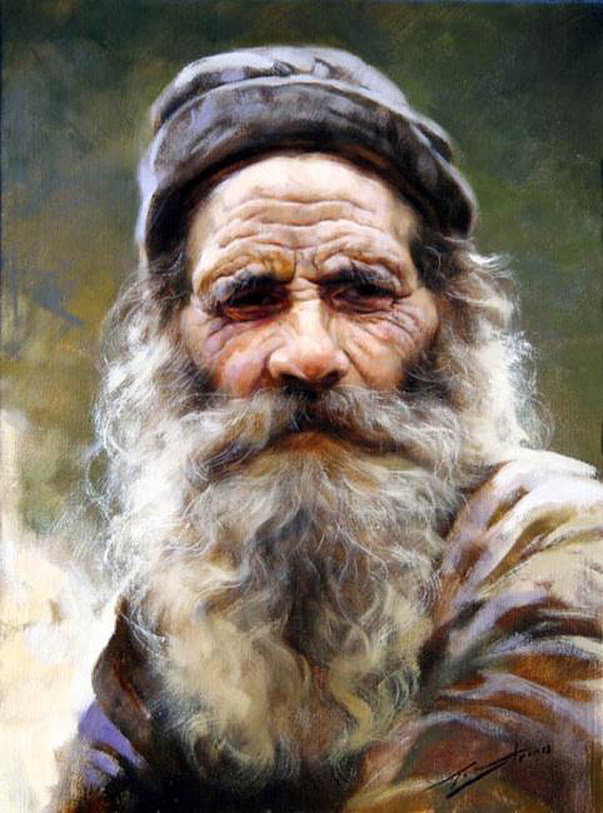 Painting Men With Beards - Gianni Strino 2