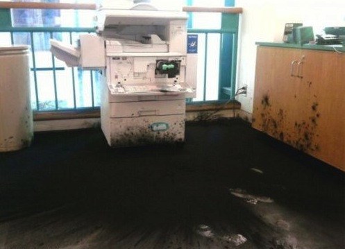 Bad Day - Office printer exploded