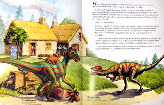 Creationism Text Book New World Dinosaurs