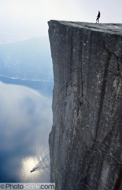 The Pulpit (Prekestolen), Lysefjord, Forsand municipality, Rogaland county, Ryfylke traditional district, Norway, Europe