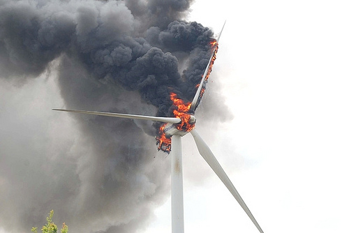 Wind Farm Turbine - toxic fumes
