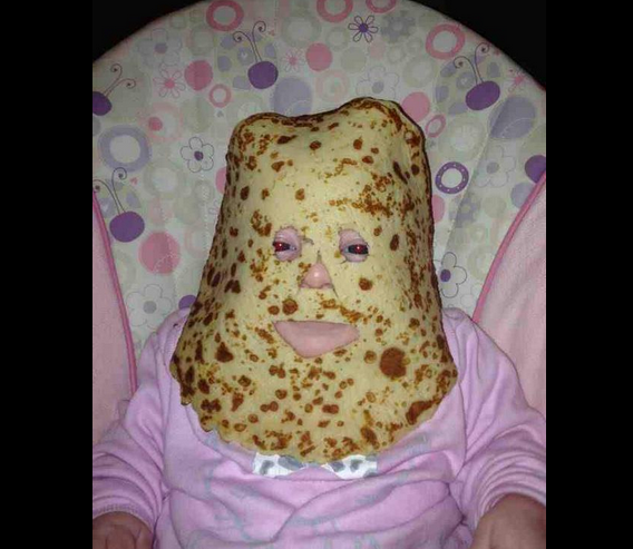 Russian Pancake Faced Baby