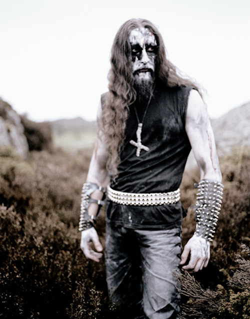 Corpse Paint - Gaahl of portrait by Peter Beste of Gorgoroth