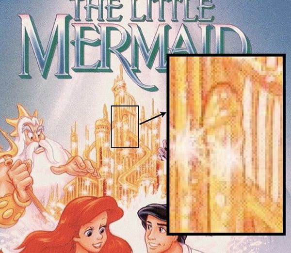 Disney Conspiracy Illuminati - Little Mermaid Gold Castle