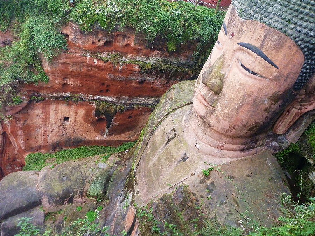 Leshan Giant Buddha - China - From Above