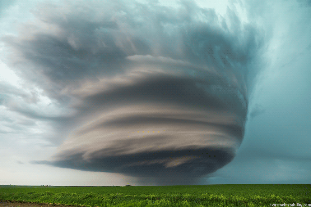 Super cell storm Nebraska GIF