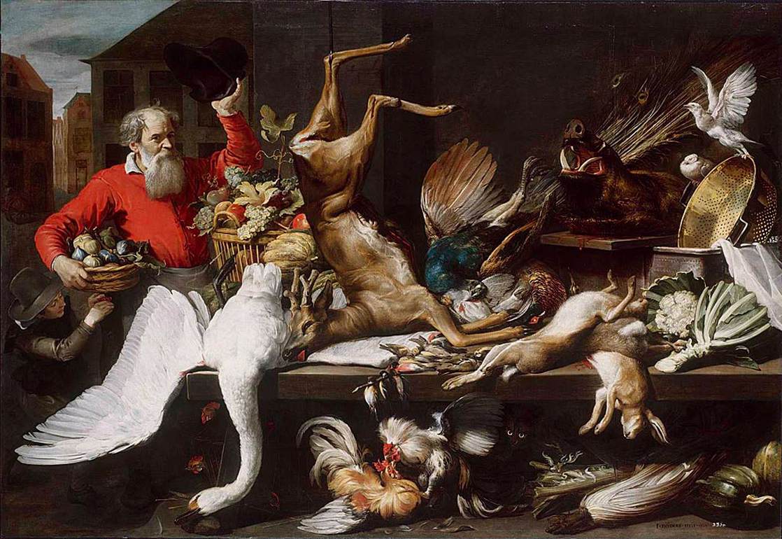 Best Baroque Painting - Frans Snyders - Still-Life_with_Dead_Game_Fruits_and_Vegetables_in_a_Market