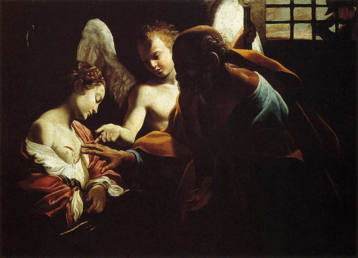 Best Baroque Painting - Giovanni Lanfranco, St Peter Healing St Agatha