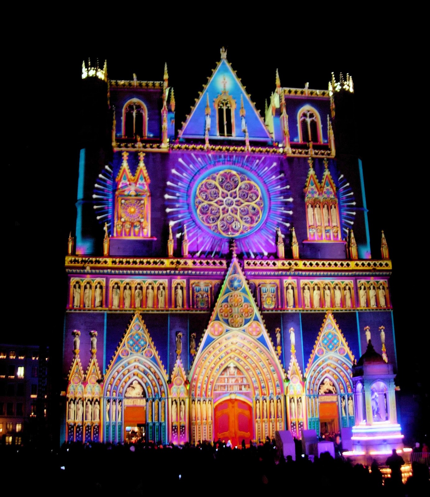 Lyon Festival Of Light - cathedral 2