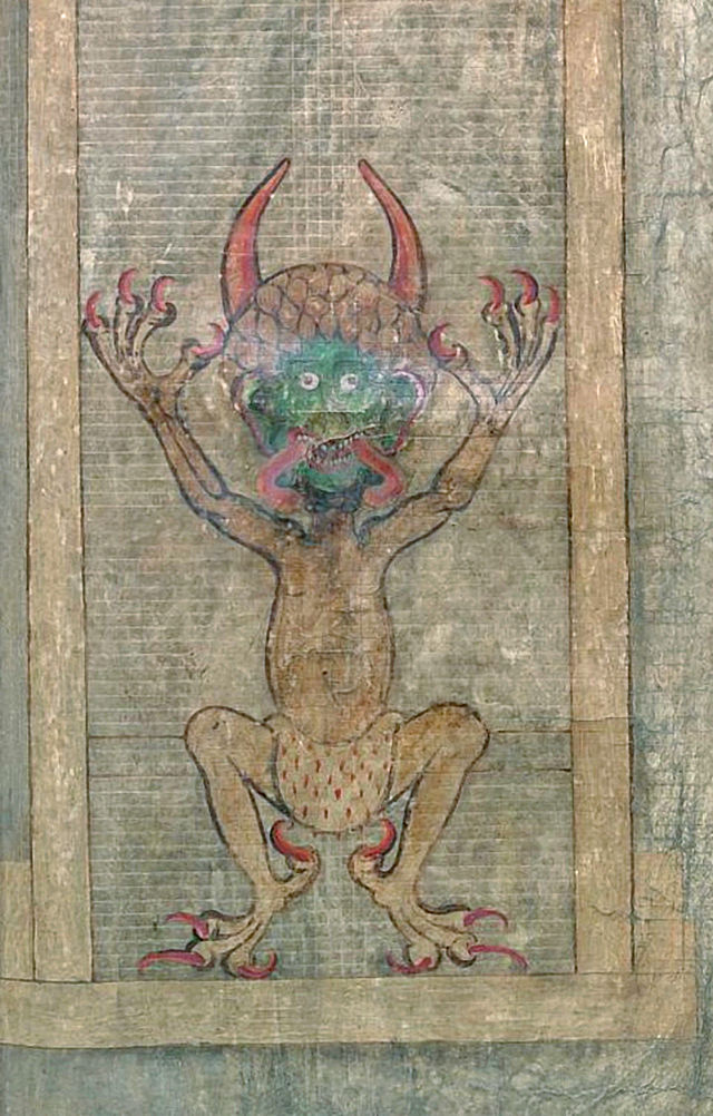 Codex Gigas - Devils Bible Inside Monk Devil