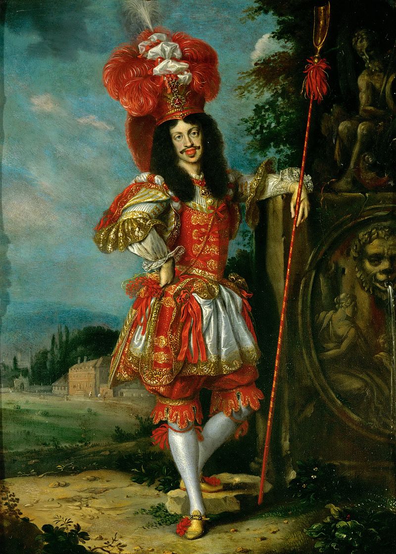 Fox Tossing - Leopold I in costume as Acis in La Galatea