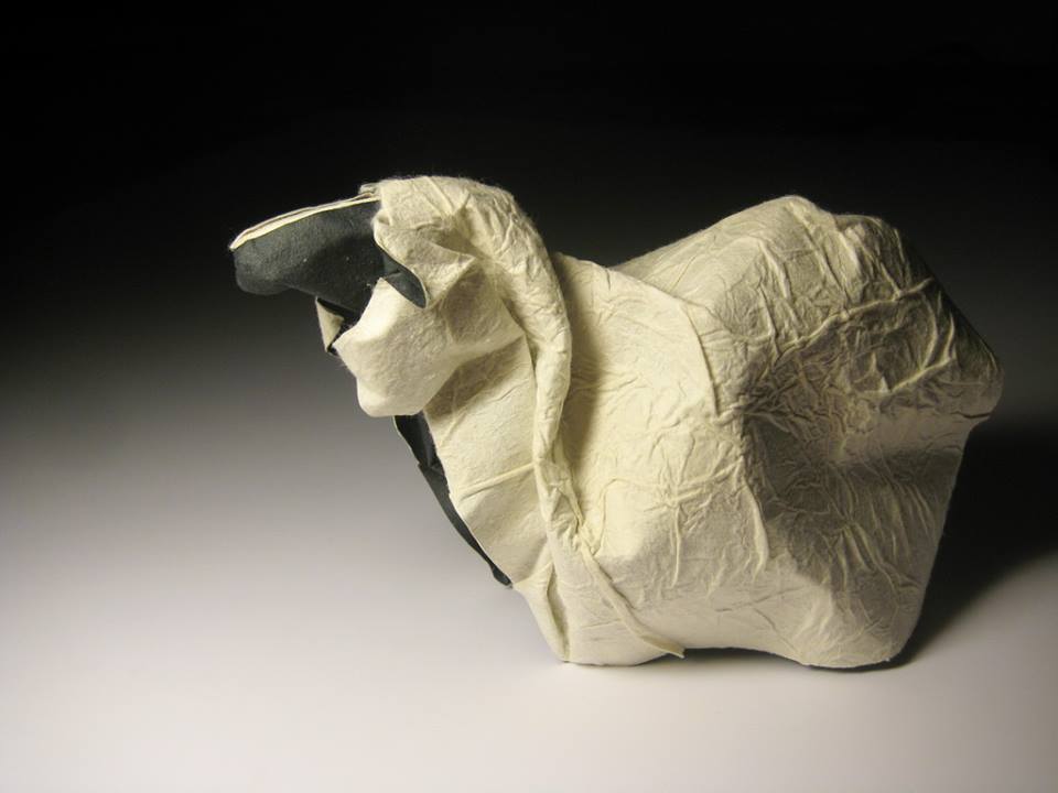 Hoàng Tiến Quyết Wet Fold Origami Sheep