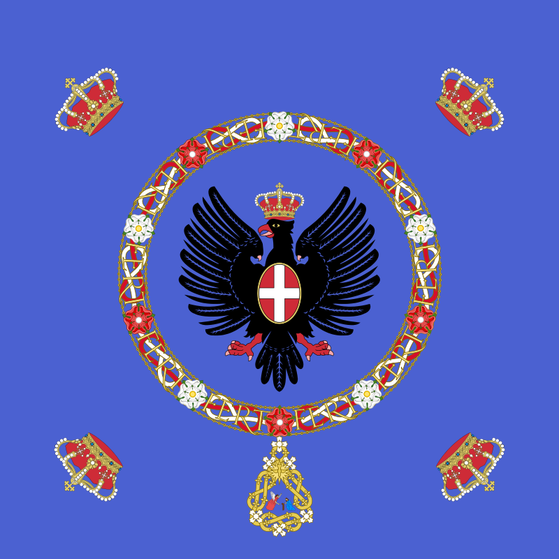 Regional Flags Italy - Flag of the Royal Standard Of The King Of Italy 1880–1946