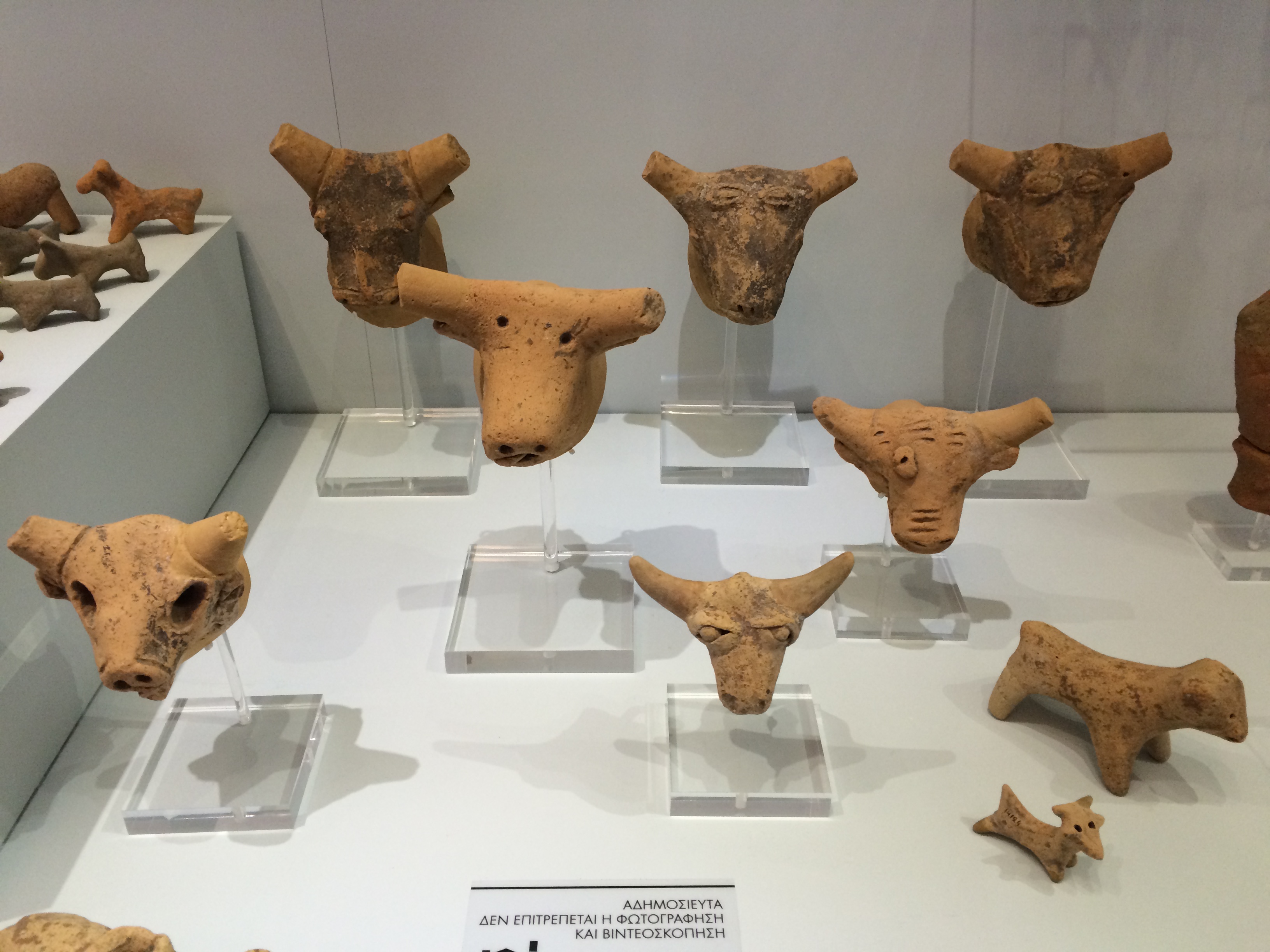 Pottery Bull's Heads - Ancient Minoan