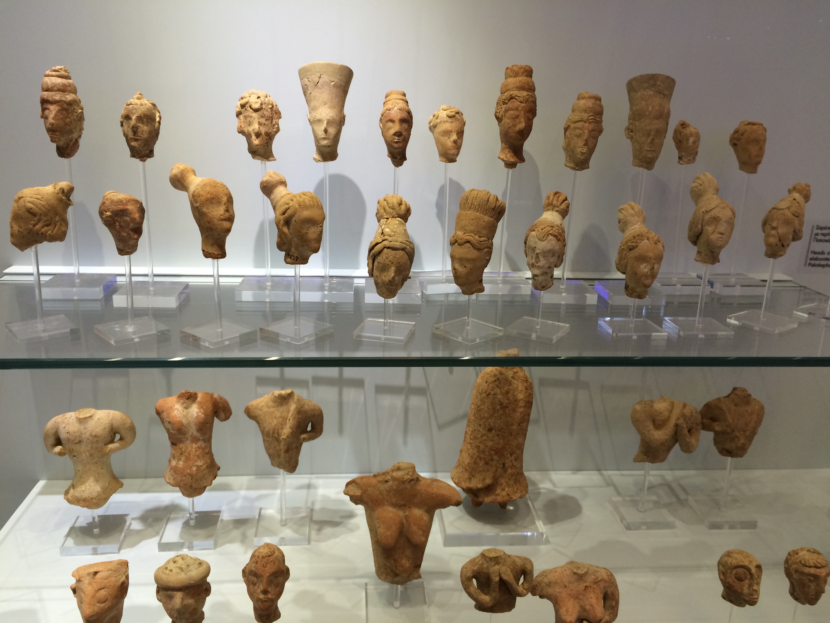 Minoan Pottery Heads - Iraklion Museum
