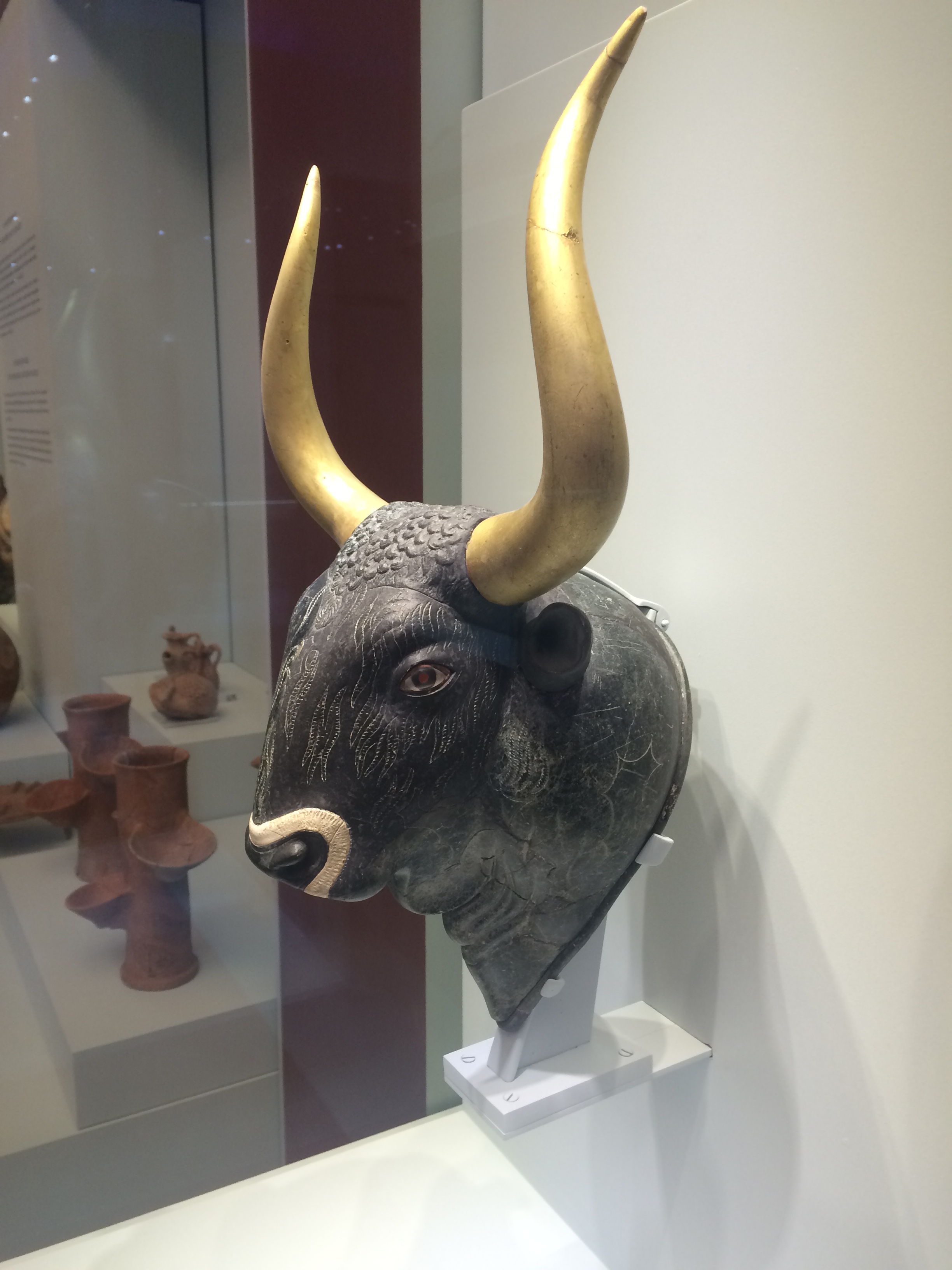 Minoan Ceremonial Drinking Vessel - Bull's Head