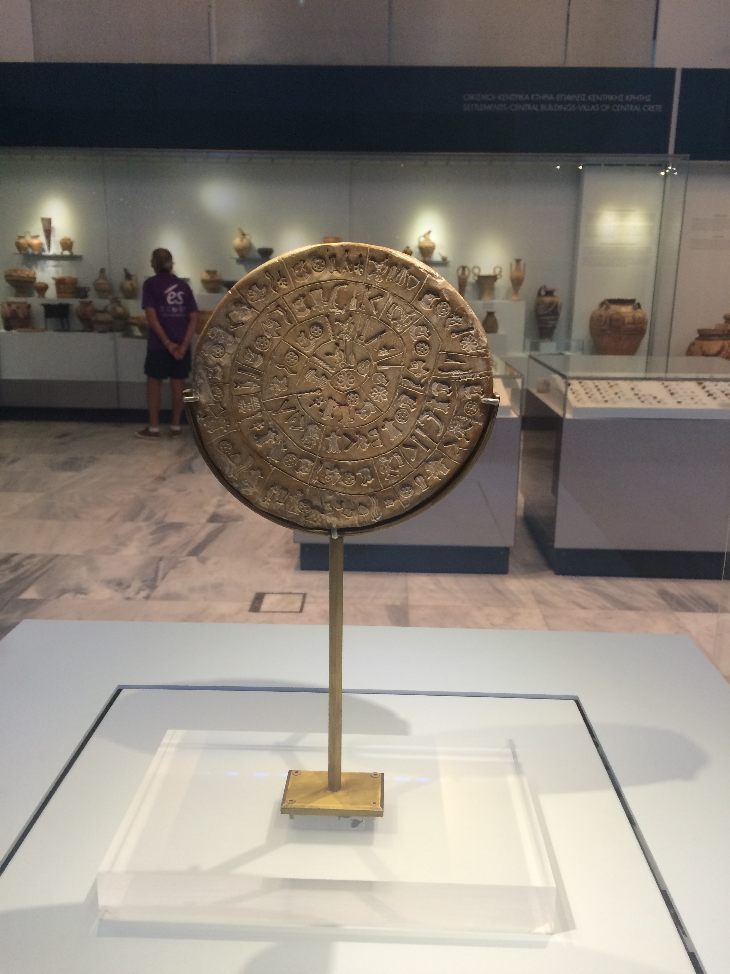 Phaistos Disc - original - Heraklion Museum