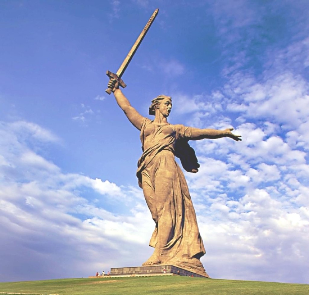 The Motherland Calls Huge Russian Statue Lazer Horse