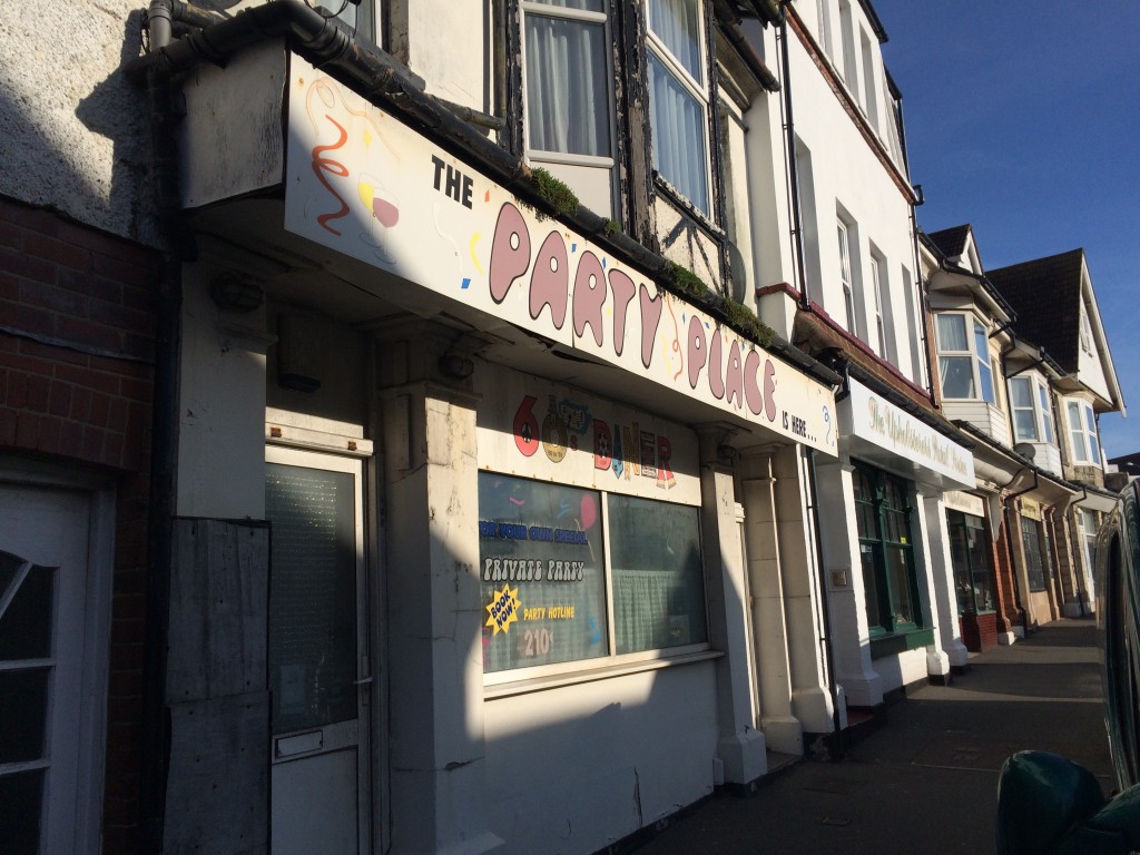 Bexhill on Sea Sussex Shop Fronts The Party Place Lazer Horse