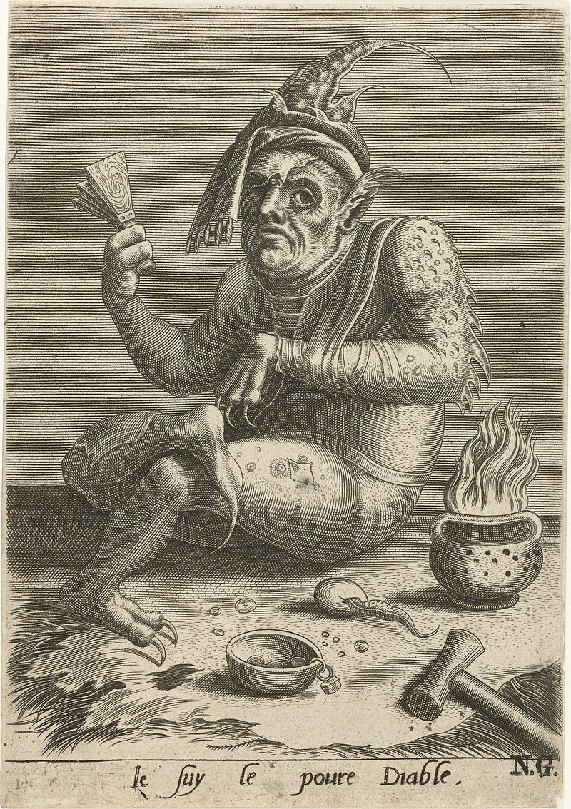 Leprosy in Art - Anonymous - Je suy le poure Diable - 1500-1599