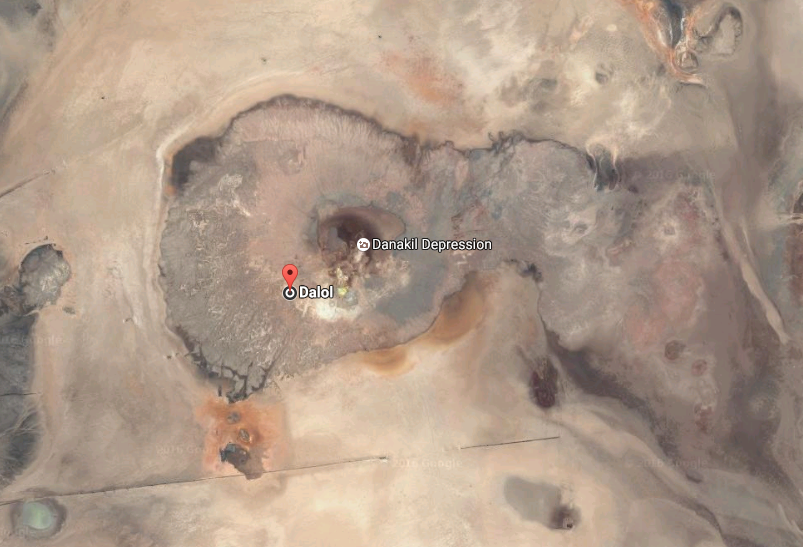 Danakil Depression Dallol Satellite Image