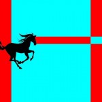 Lazer Horse Flag