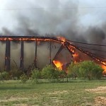 Burning Bridge Texas Collapse - Domino