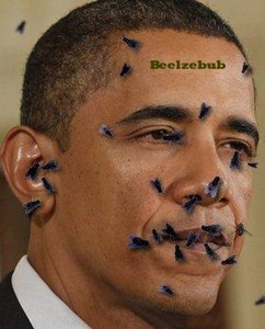 Obama Fly Face Demon - shapeshifting alien