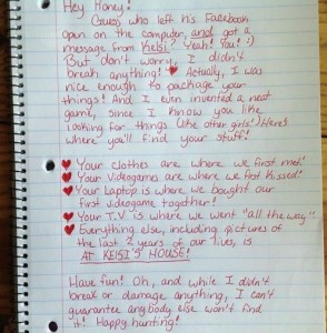 Kelsi - Break Up Letter Win - Harsh But Fair - Treasure Hunt