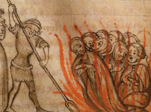 Baphomet - Templars Burned at the stake