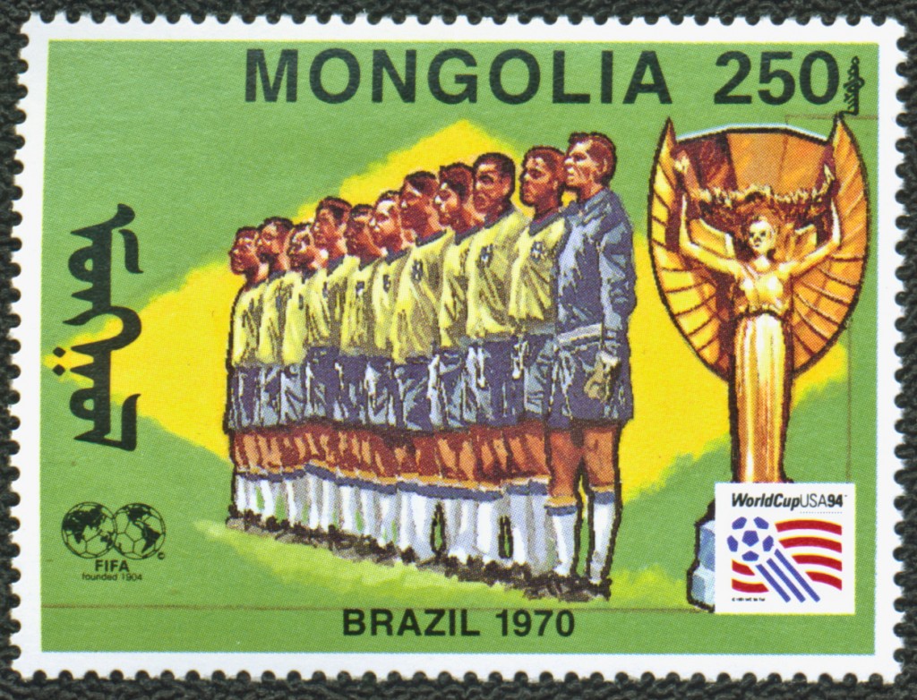 Stamp Mongolia - Brazil 1970