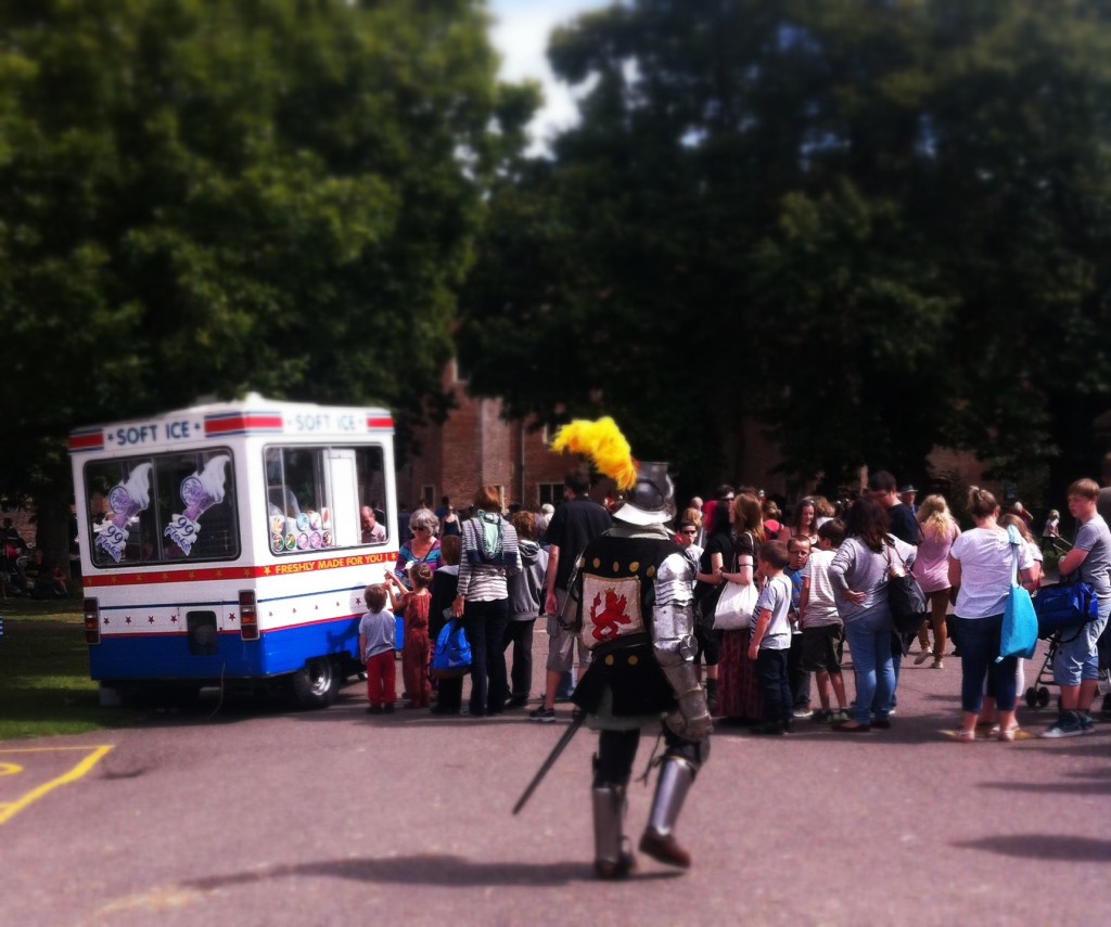 Herstmonceux Medieval Festival - ice cream van