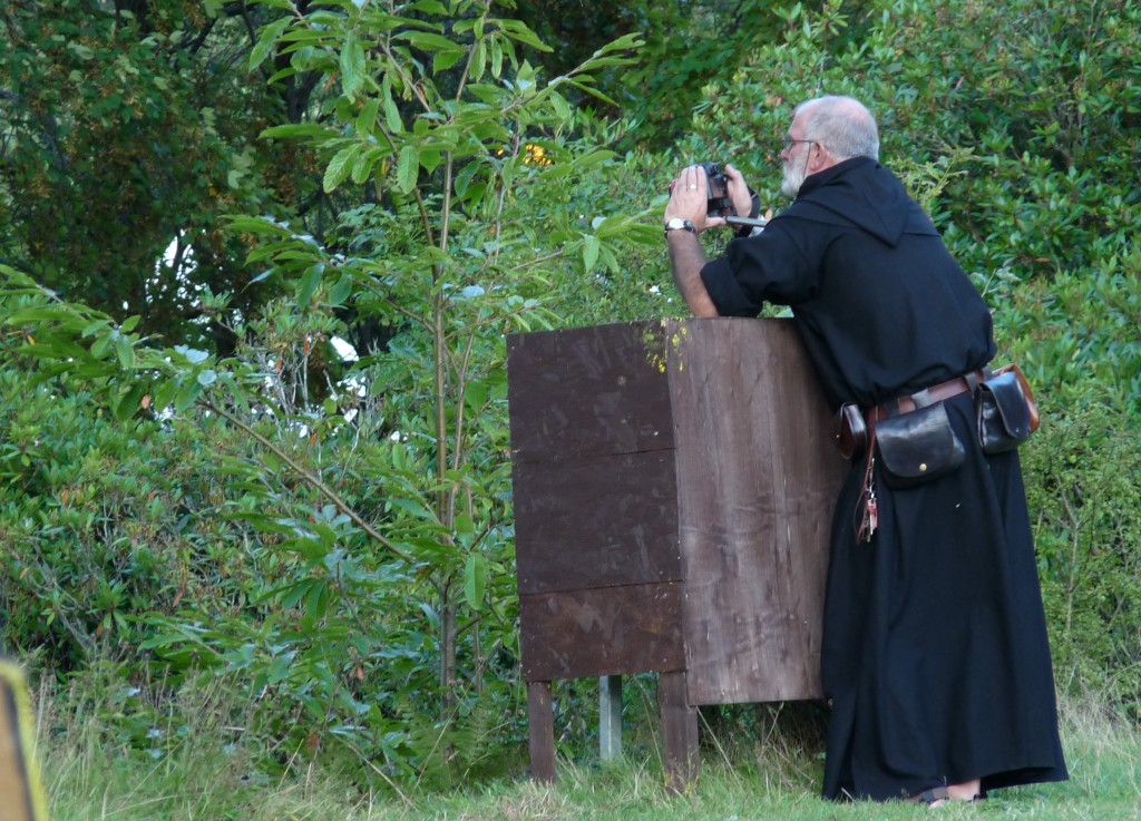 Herstmonceux Medieval Festival - monk cameras
