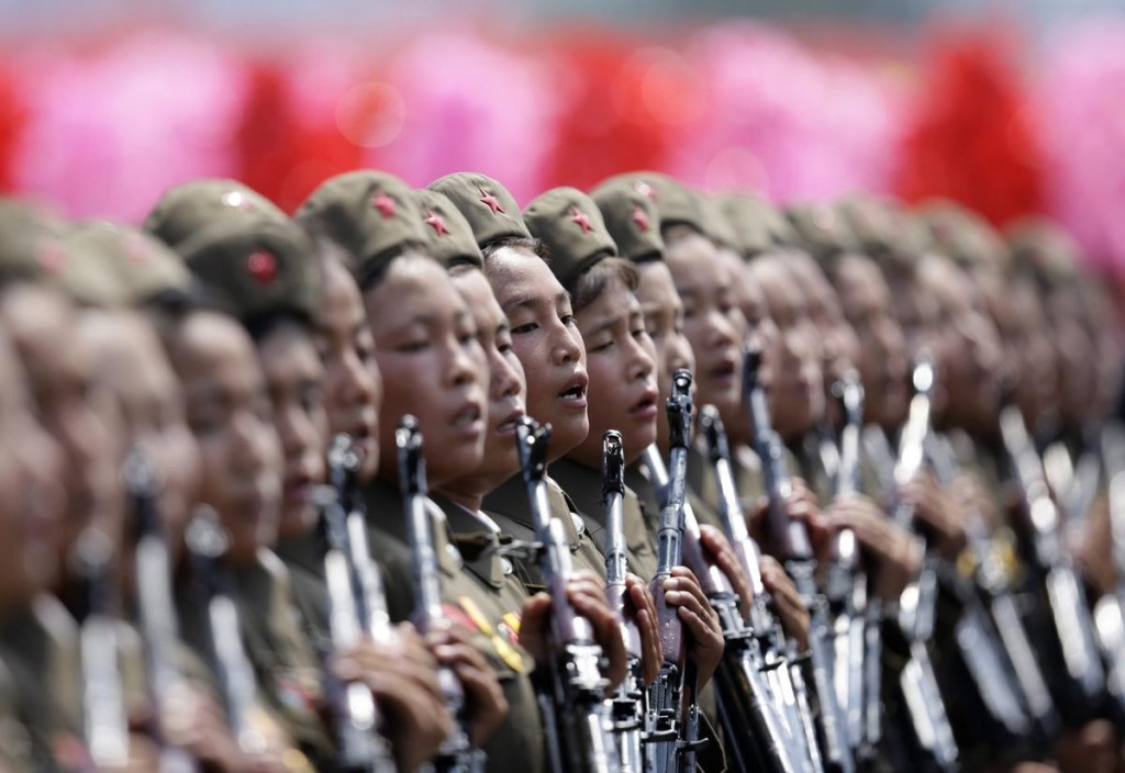 North Korean Human Rights - womens troops