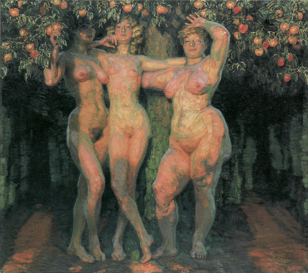 František Kupka - The autumn sun, three goddess