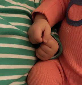 Twins Holding Hands Babies