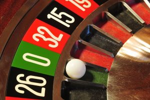 Roulette wheel and ball